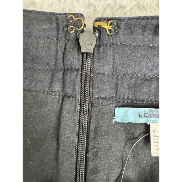 Asymmetrical Black Skirt With Eyelet Lace By Leifnotes Anthropologie Size 8 - Picture 13 of 15